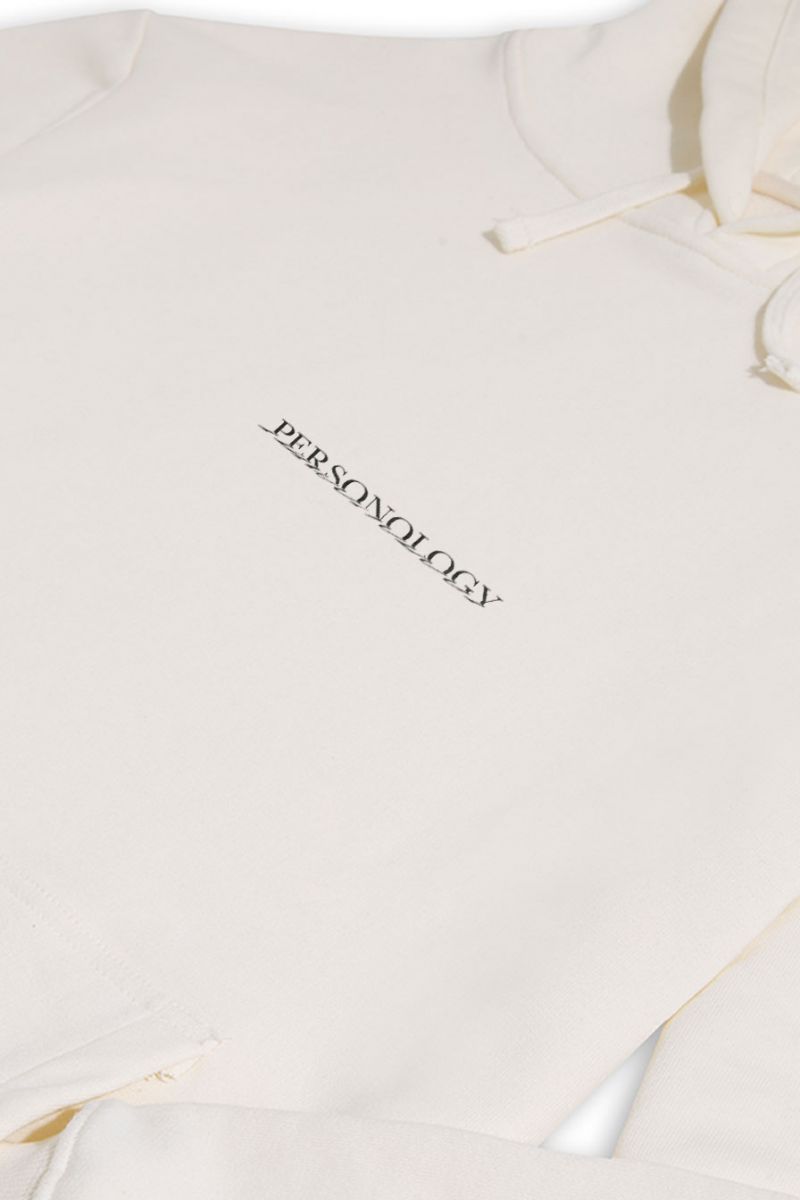 Ecru Premium Cotton Personology Design Pullover Hoodie