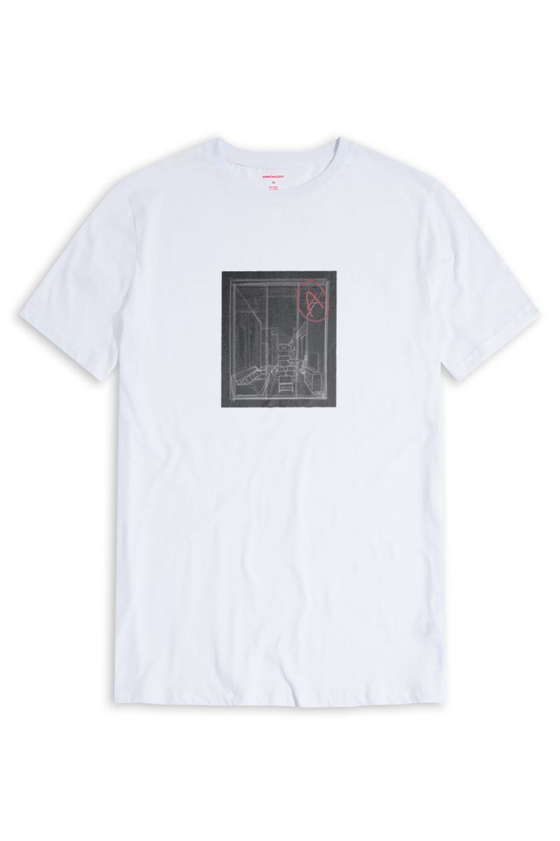White Soft Fabric Homework of Arcihtect Personologist Design Short Sleeve Tee