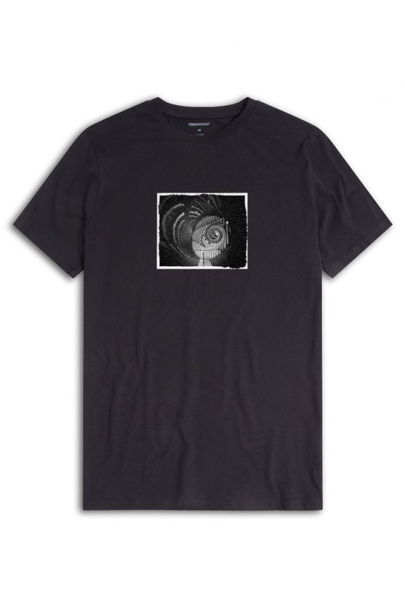 Black Soft Fabric Nuclear Power Station Design Short Sleeve Tee