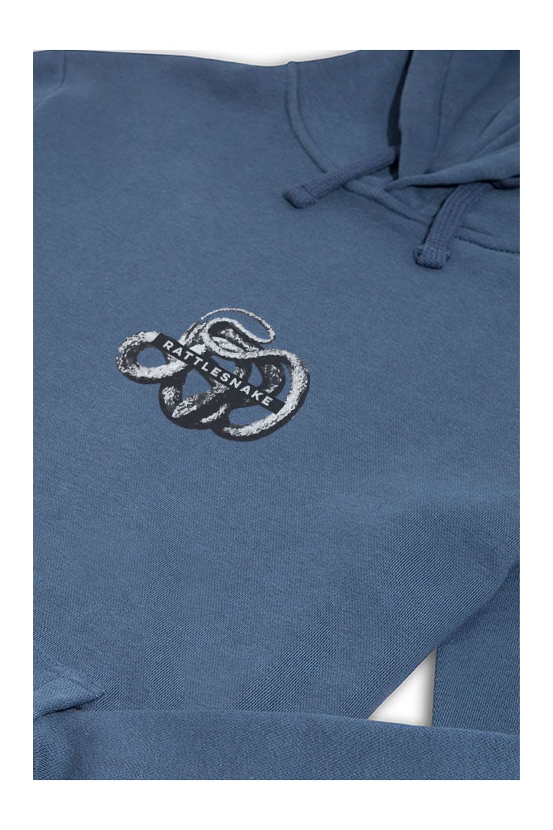 Navy Premium Cotton Rattlesnake Design Pullover Hoodie