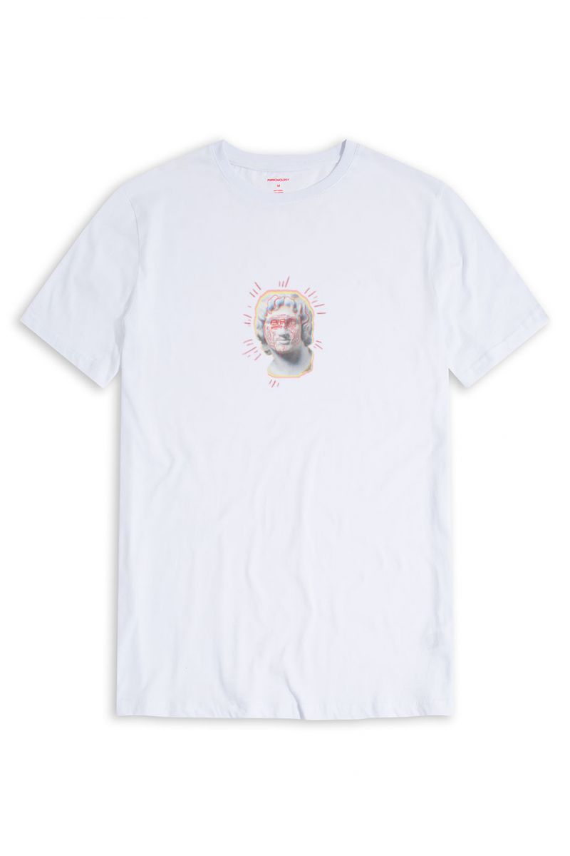 White Soft Fabric Artpop Design Short Sleeve Tee