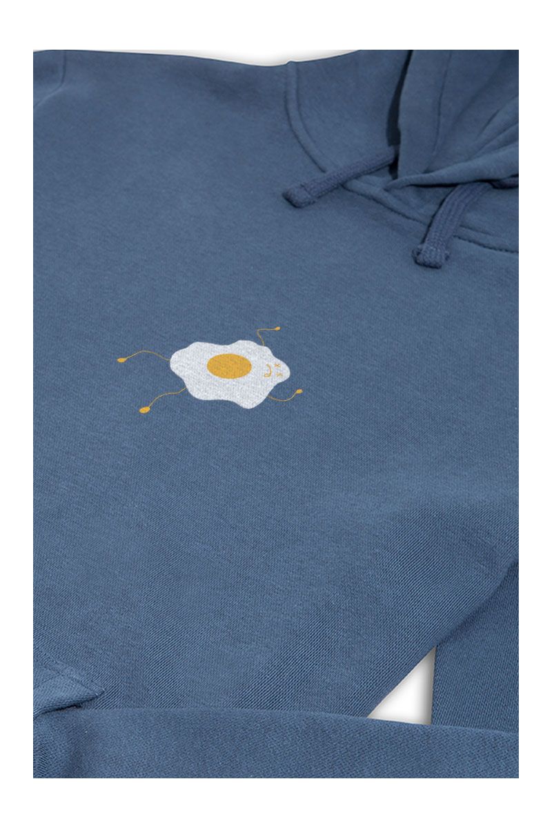 Navy Premium Cotton Egg Design Pullover Hoodie