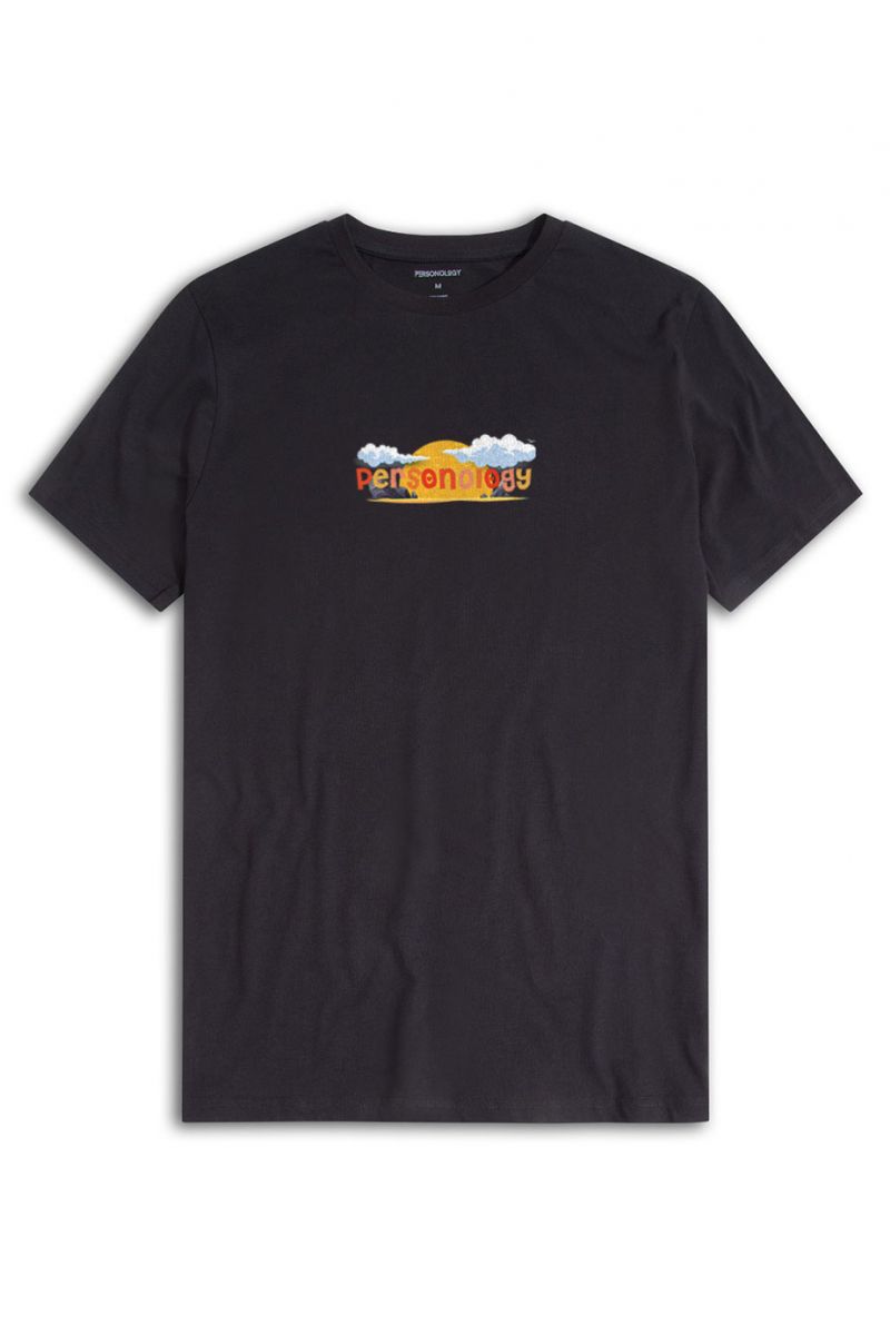 Black Soft Fabric Summer Design Short Sleeve Tee