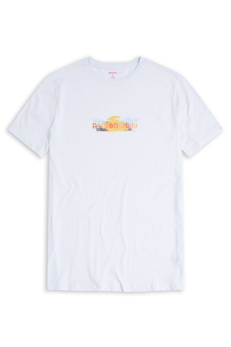 White Soft Fabric Summer Design Short Sleeve Tee
