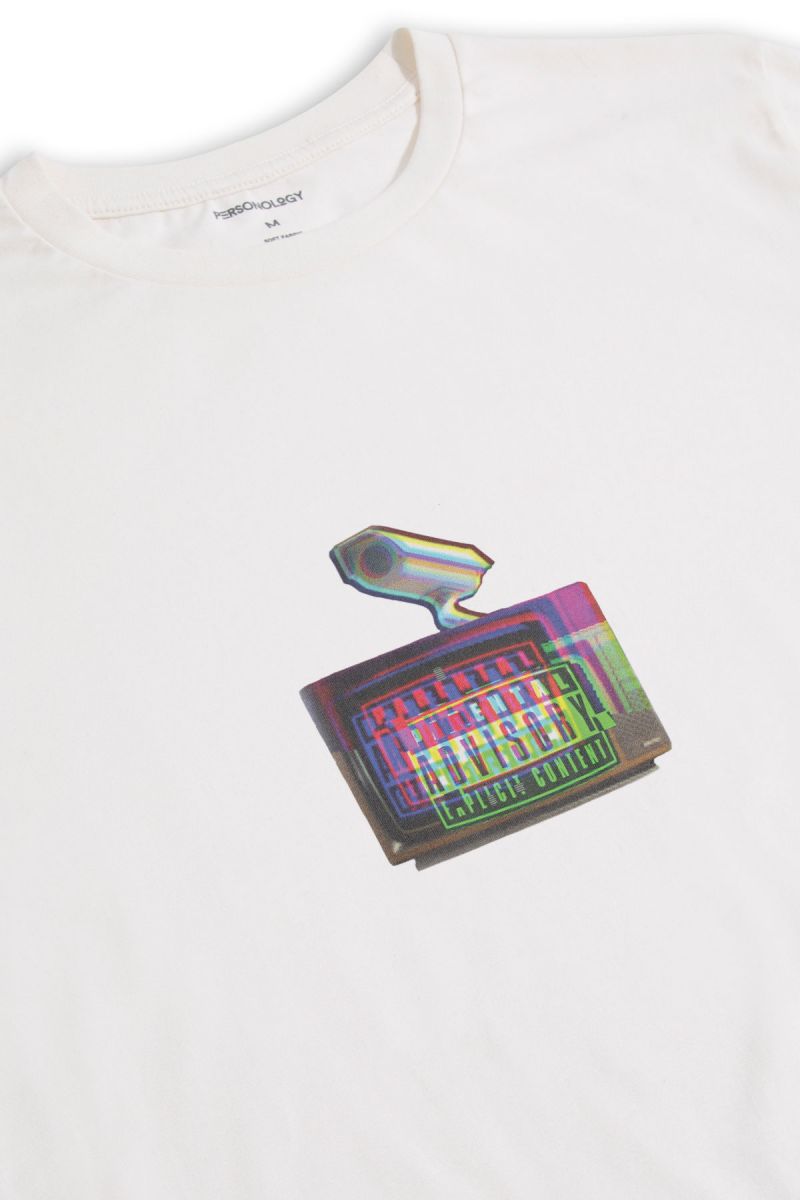 Off White Soft Fabric 18+ Design Short Sleeve Tee