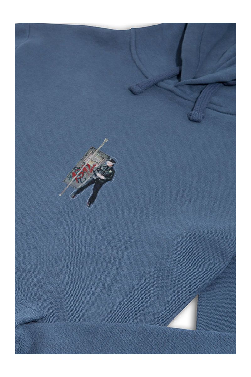 Navy Premium Cotton 1-3-1-2 Design Pullover Hoodie