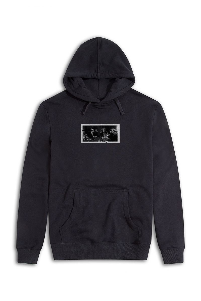 Black Premium Cotton Bosses Design Pullover Hoodie