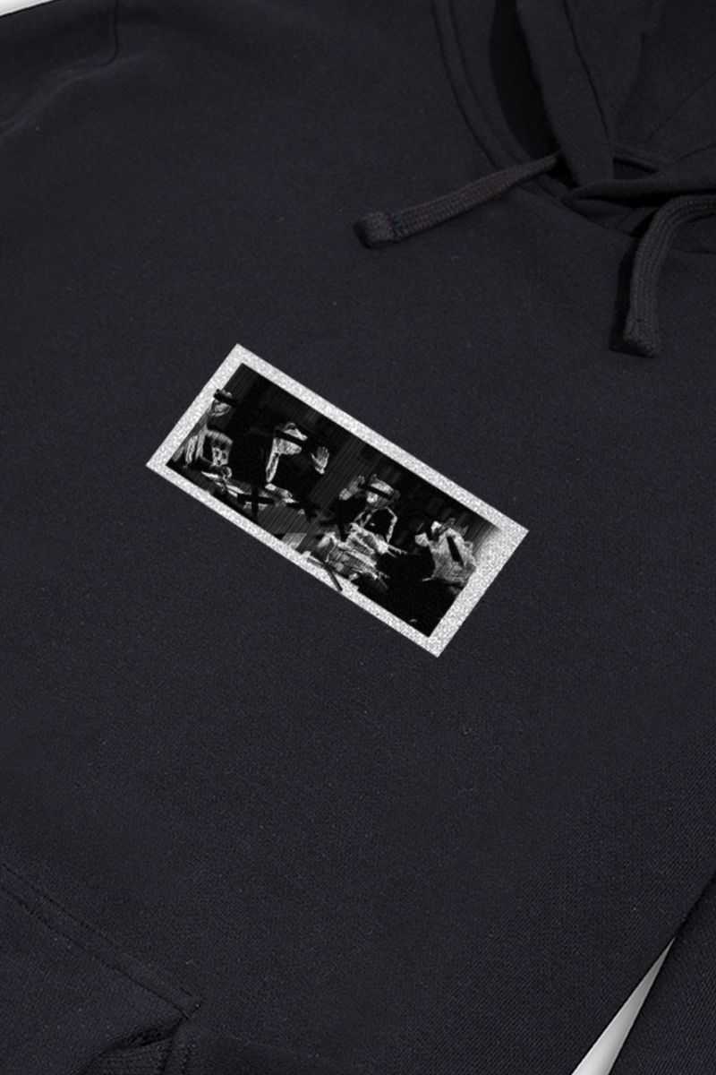 Black Premium Cotton Bosses Design Pullover Hoodie