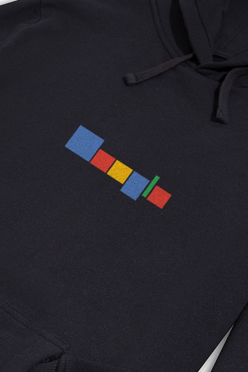 Black Premium Cotton Google Design Pullover Hoodie