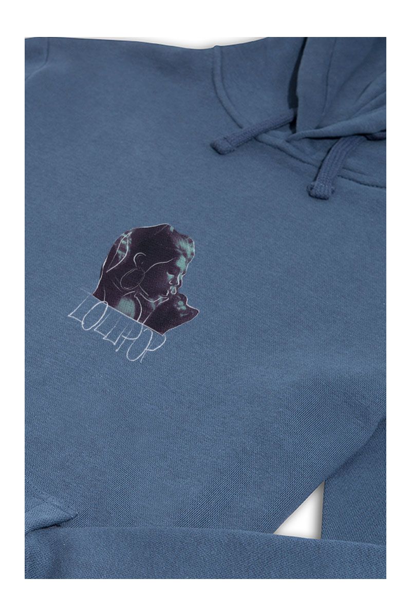 Navy Premium Cotton Lollipop Design Pullover Hoodie