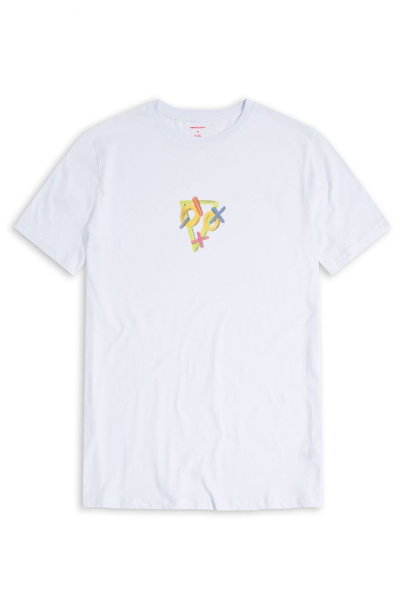 White Soft Fabric Smart Toys Design Short Sleeve Tee