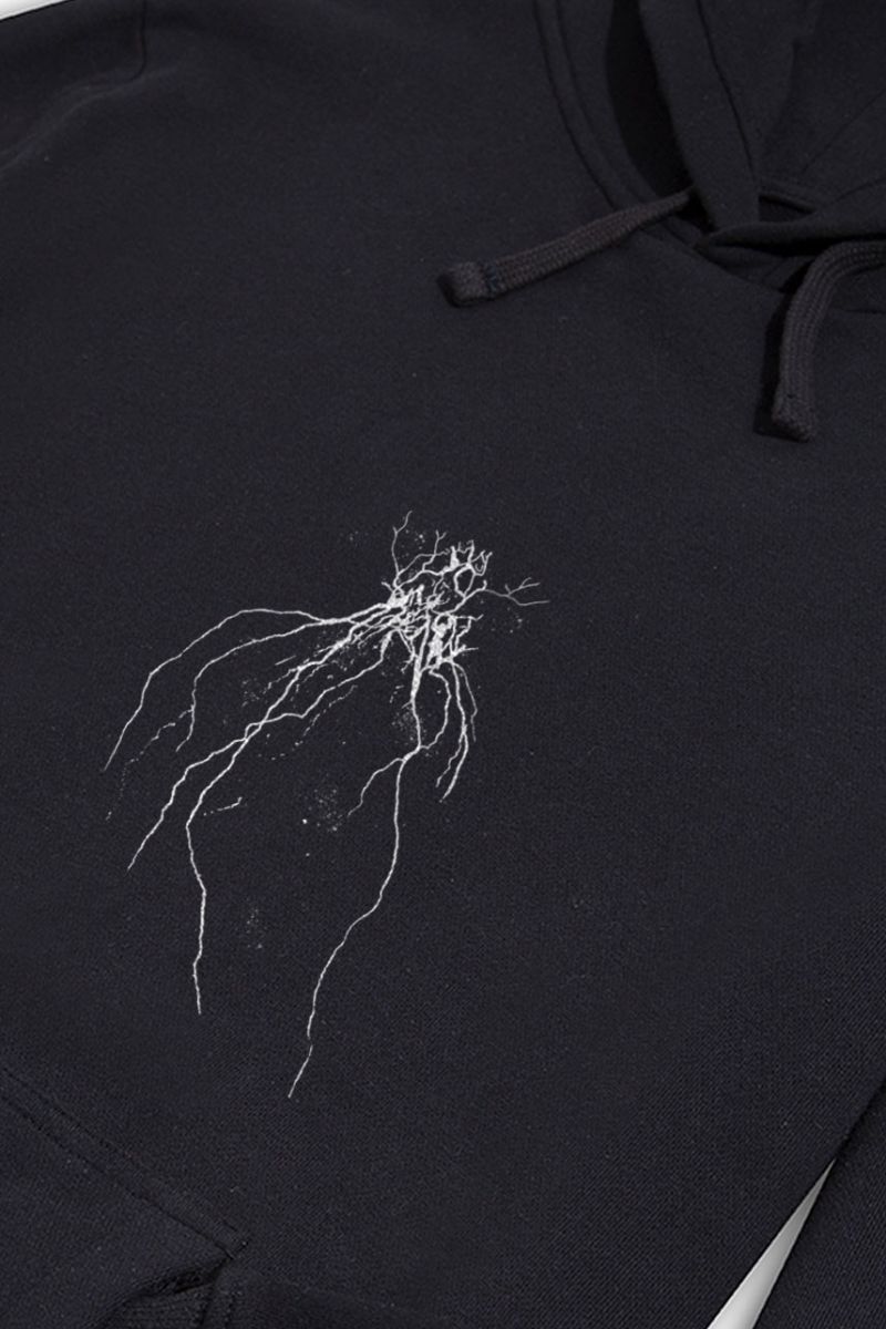 Black Premium Cotton Vault Design Pullover Hoodie