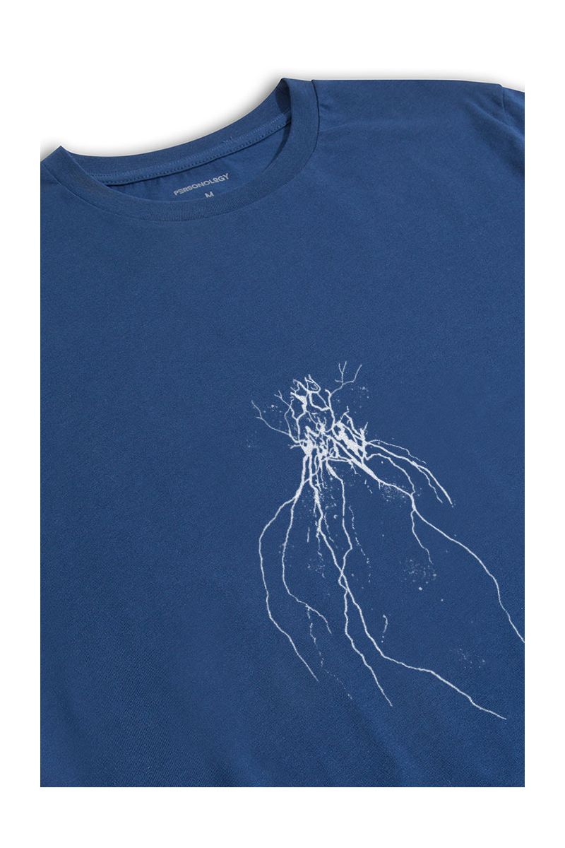 Navy Soft Fabric Vault Design Short Sleeve Tee