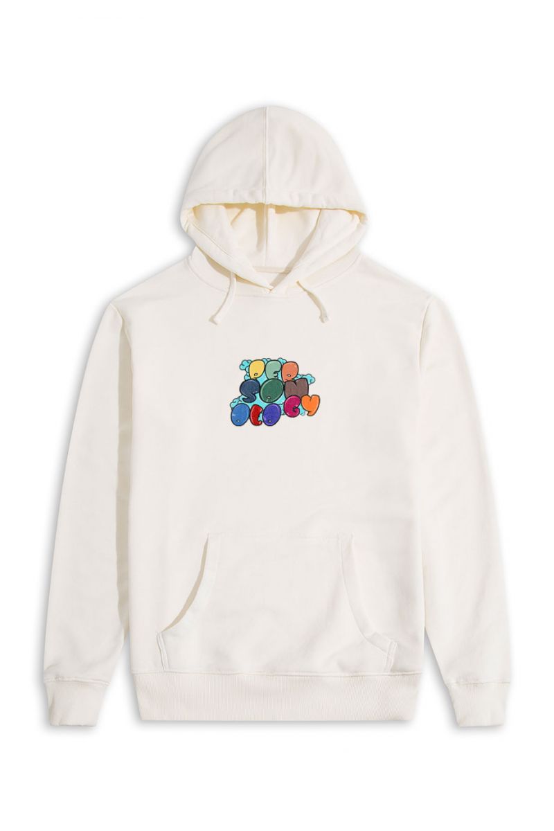 Ecru Premium Cotton Personology Design Pullover Hoodie