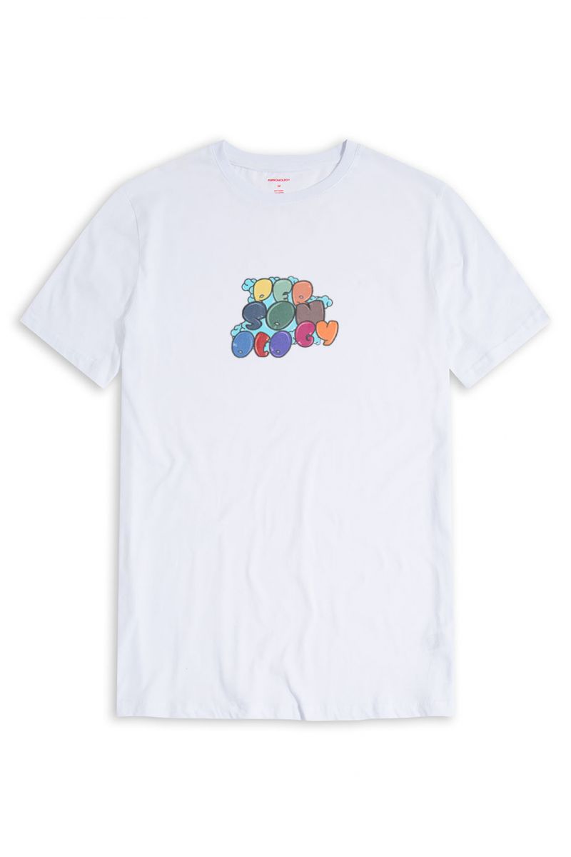 White Soft Fabric Personology Design Short Sleeve Tee