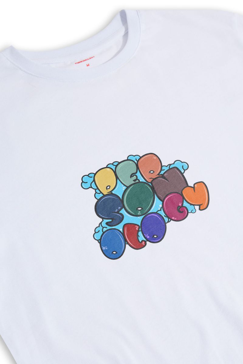 White Soft Fabric Personology Design Short Sleeve Tee