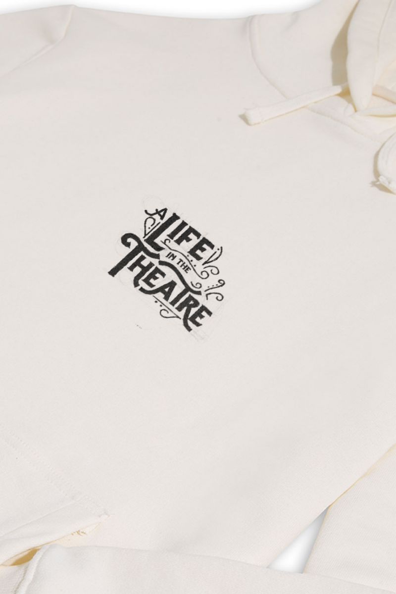 Ecru Premium Cotton A Life in the Theater Design Pullover Hoodie
