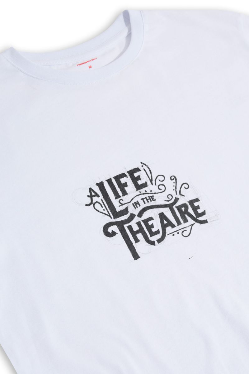 White Soft Fabric A Life in the Theater Design Short Sleeve Tee