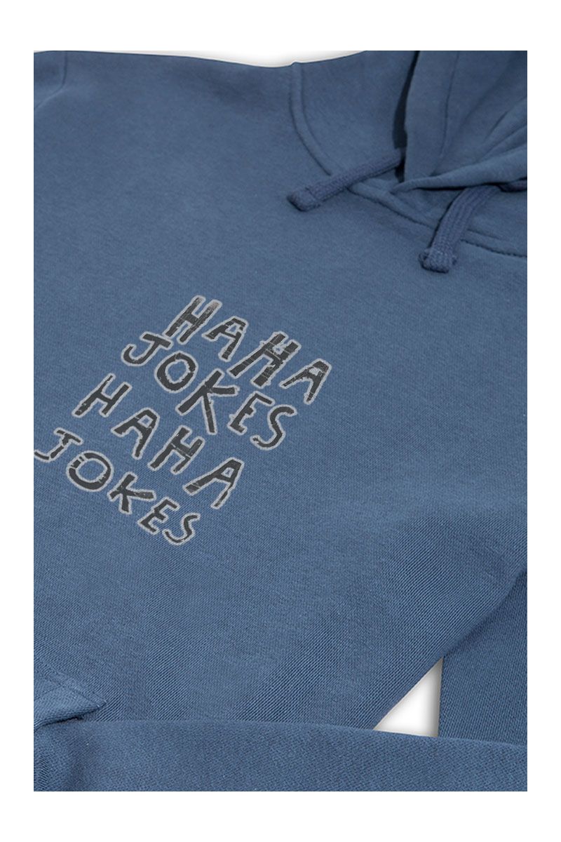 Navy Premium Cotton Jokes Design Pullover Hoodie