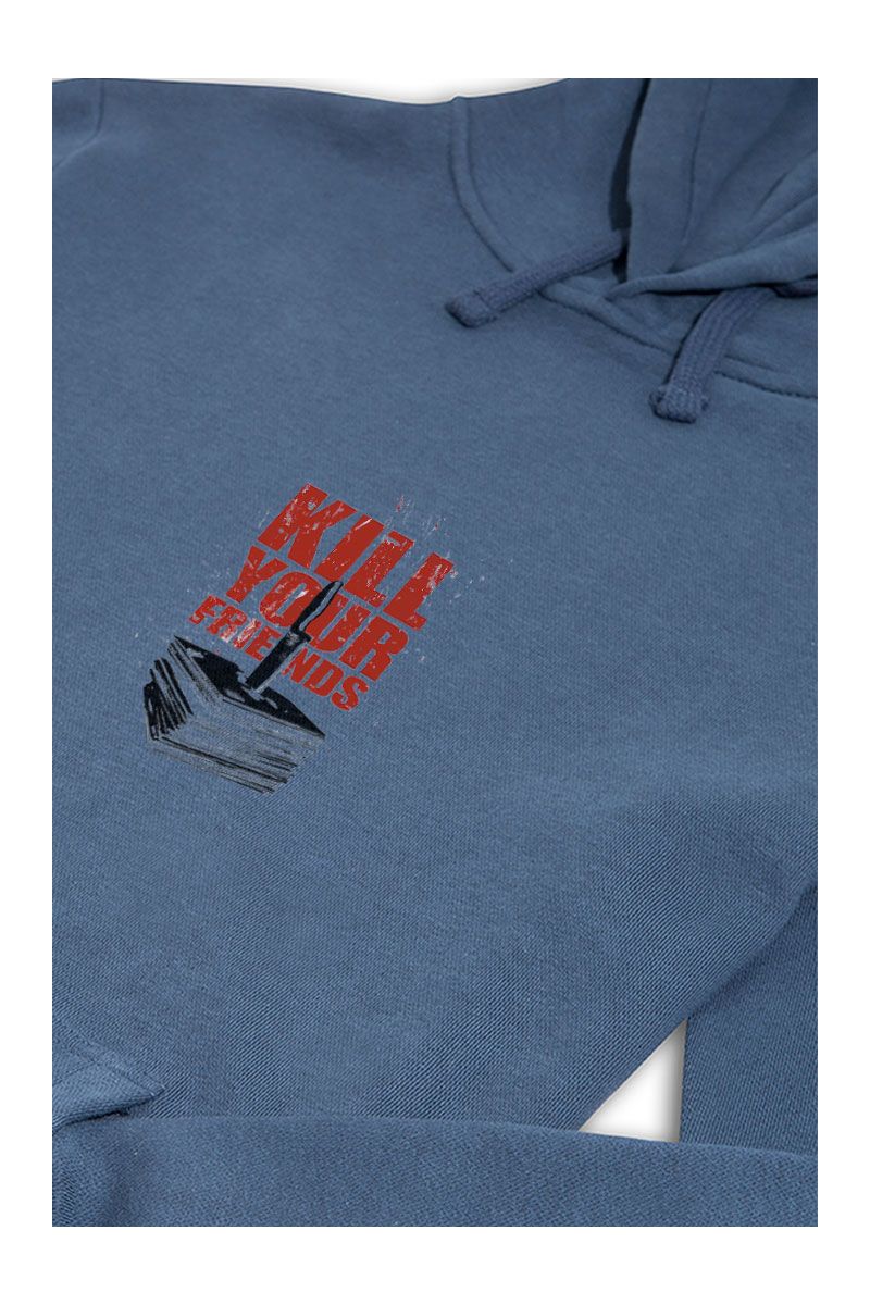 Navy Premium Cotton Kill Your Friends Design Pullover Hoodie