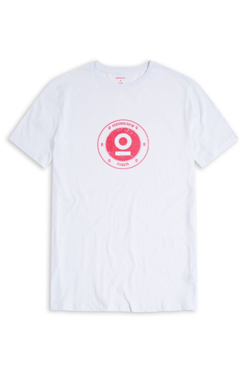 White Soft Fabric Personologym Design Short Sleeve Tee