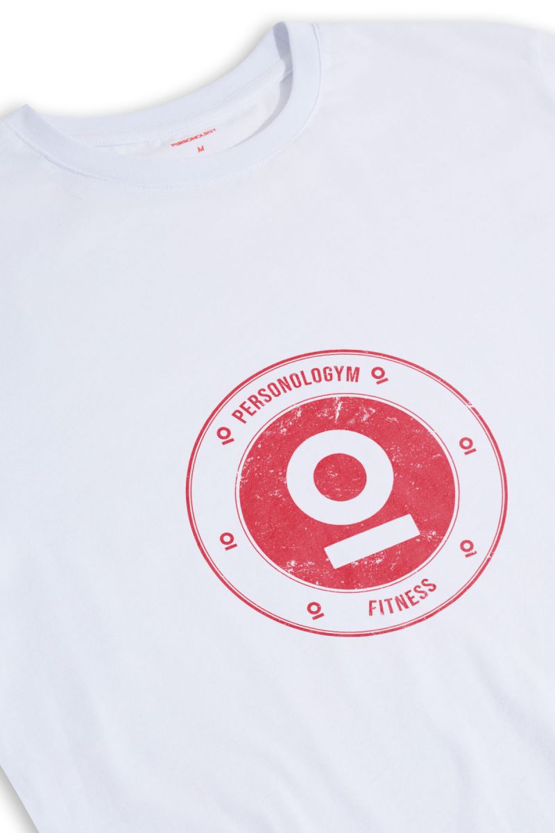 White Soft Fabric Personologym Design Short Sleeve Tee