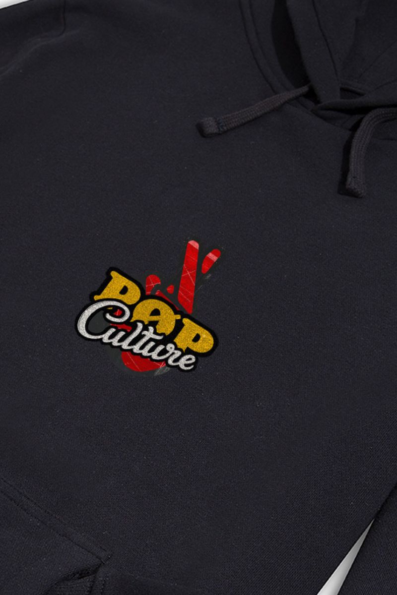 Black Premium Cotton Pop Culture Design Pullover Hoodie