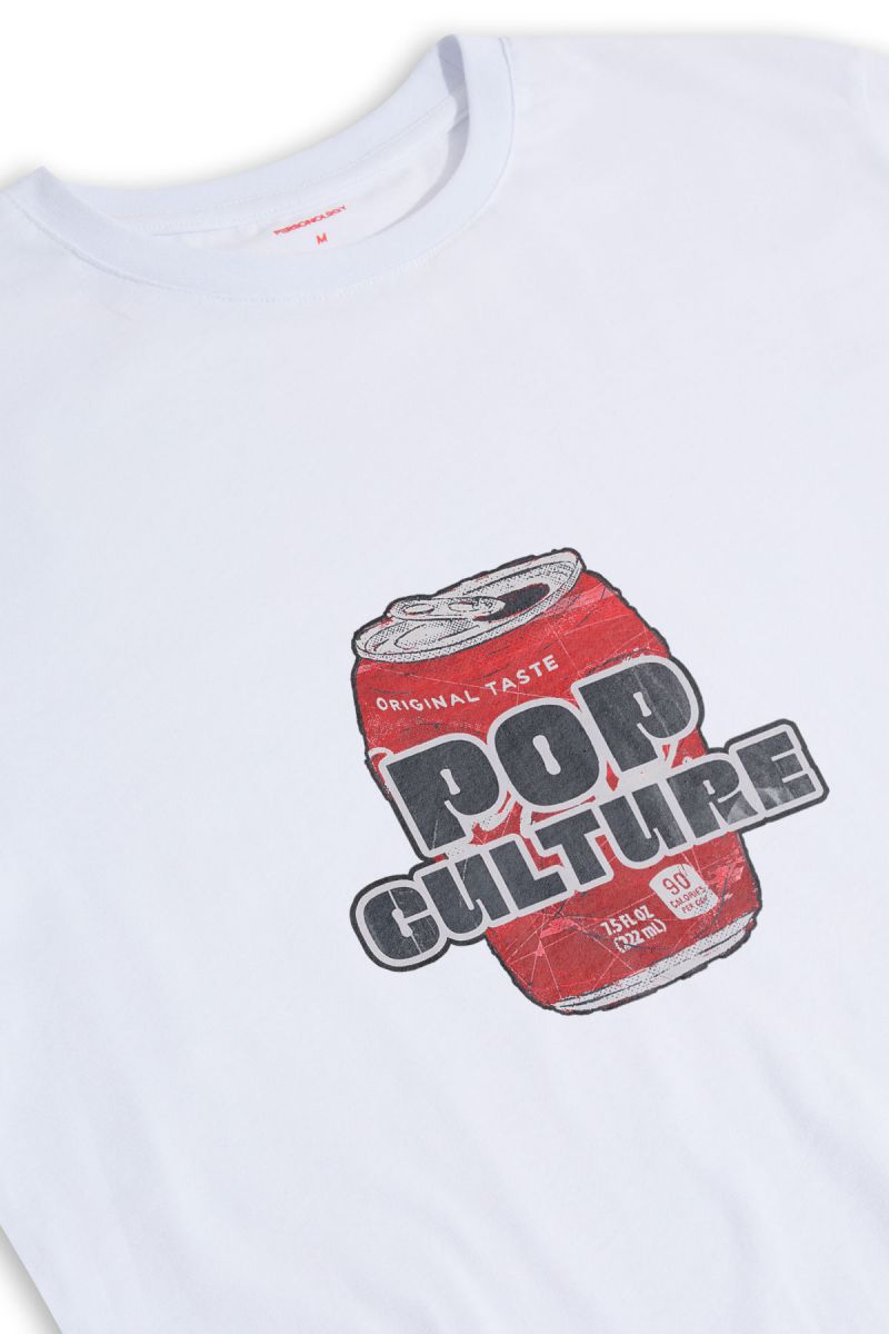 White Soft Fabric Pop Culture Design Short Sleeve Tee