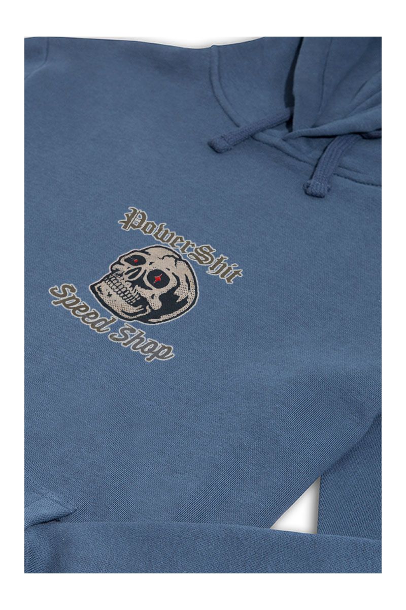 Navy Premium Cotton Skull Design Pullover Hoodie