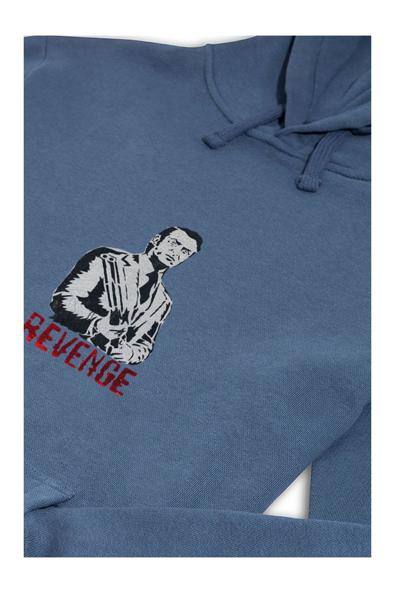 Navy Premium Cotton Revenge Design Pullover Hoodie