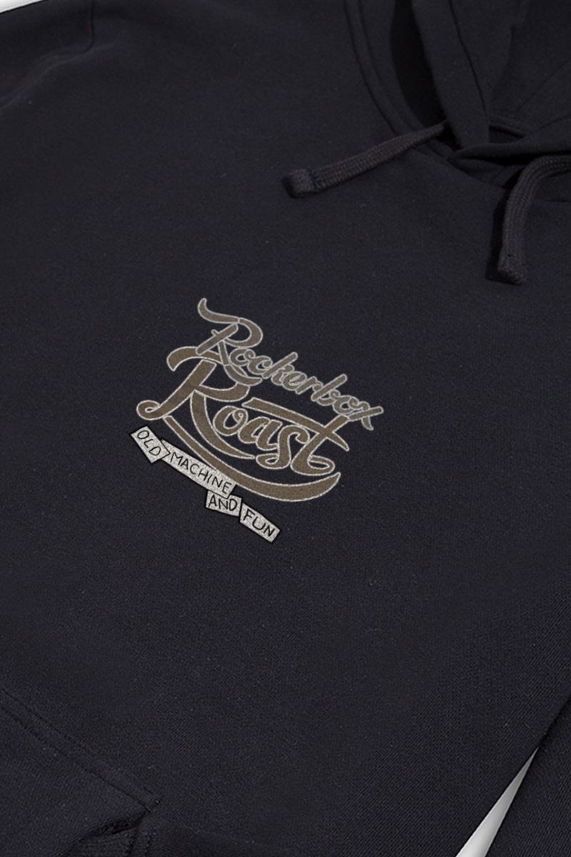 Black Premium Cotton Rockerbox Design Pullover Hoodie