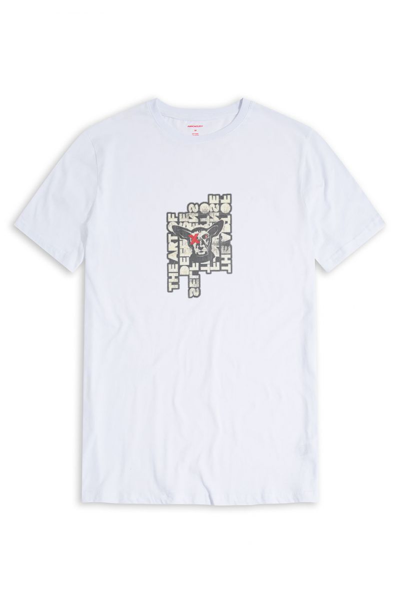 White Soft Fabric Fat Design Short Sleeve Tee