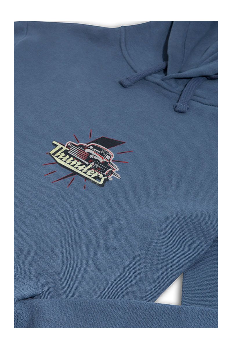 Navy Premium Cotton Thunders Design Pullover Hoodie