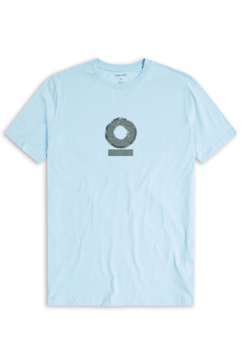 Blue Soft Fabric Personology Design Short Sleeve Tee