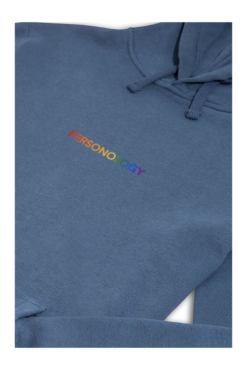 Navy Premium Cotton Happy Pride Design Pullover Hoodie