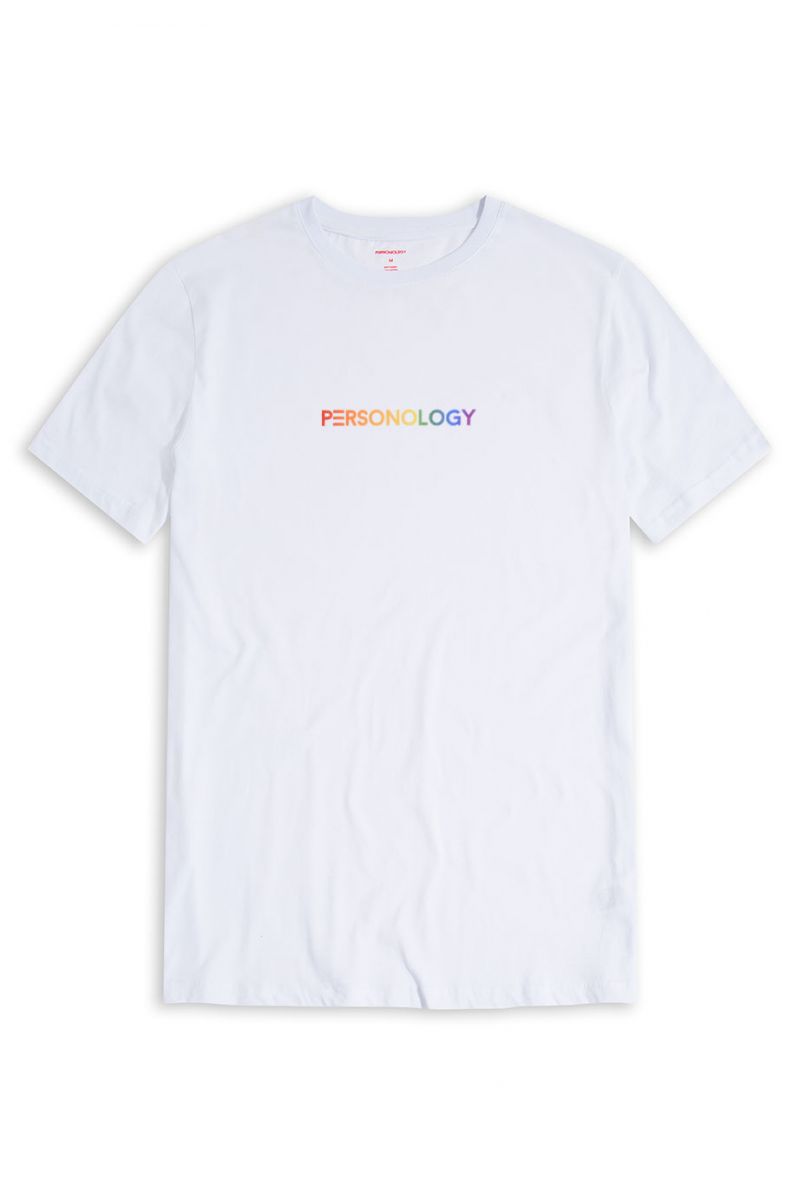 White Soft Fabric Happy Pride Design Short Sleeve Tee