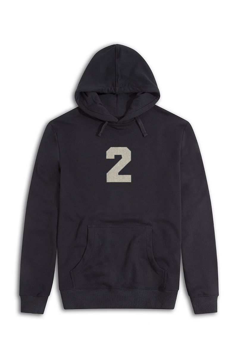 Black Premium Cotton Steve Tee 2 Design Pullover Hoodie