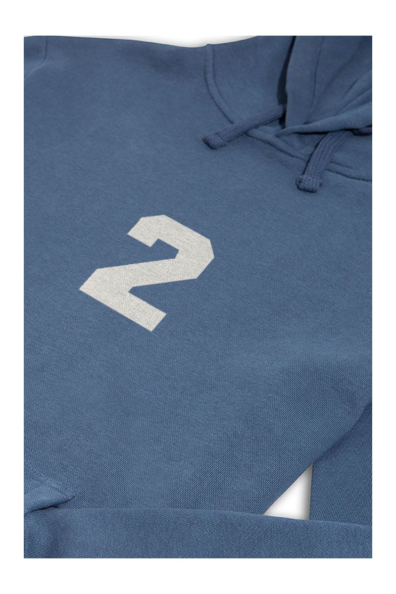 Navy Premium Cotton Steve Tee 2 Design Pullover Hoodie