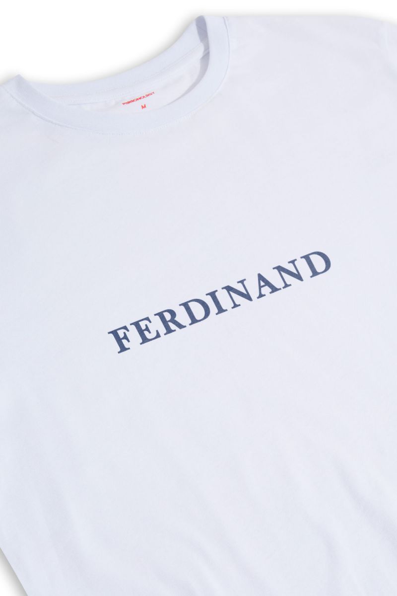 White Soft Fabric Ferdinand Design Short Sleeve Tee