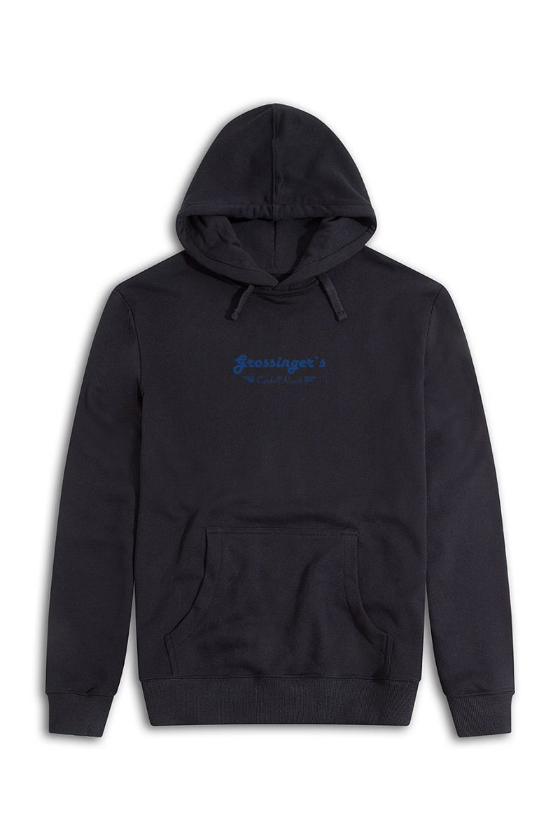 Black Premium Cotton Grossinger's Design Pullover Hoodie