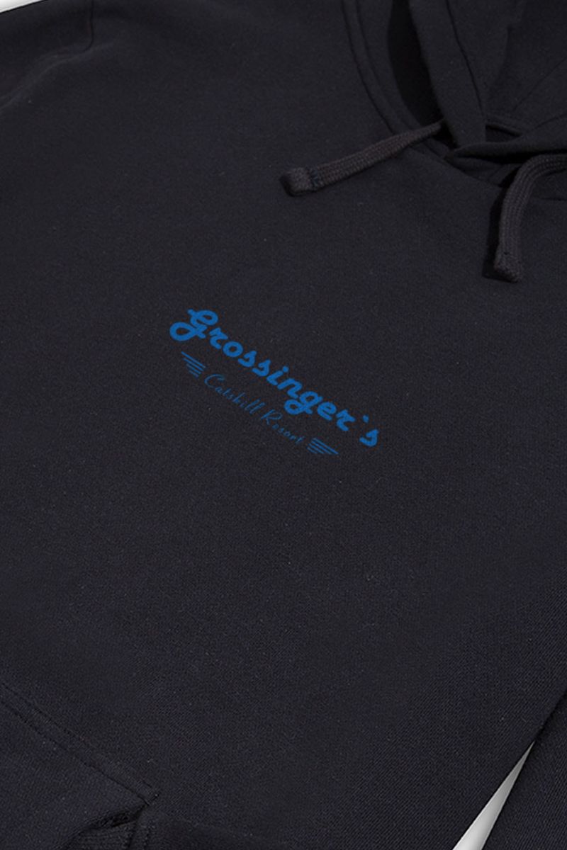 Black Premium Cotton Grossinger's Design Pullover Hoodie