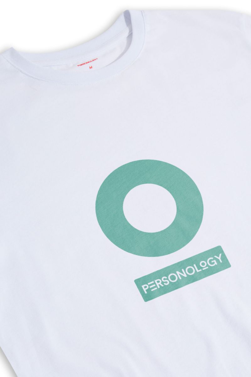 White Soft Fabric Personology Design Short Sleeve Tee