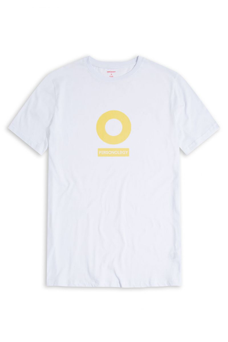 White Soft Fabric Personology Design Short Sleeve Tee