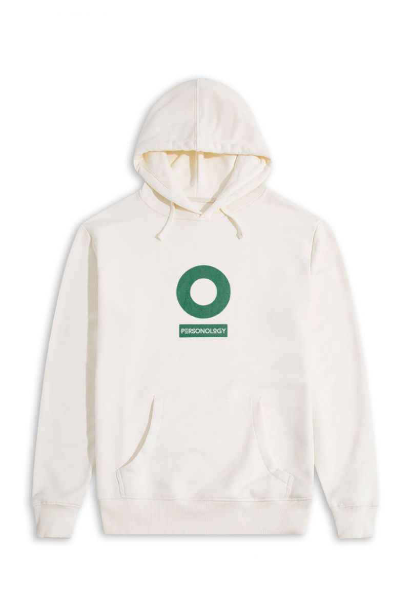 Ecru Premium Cotton Personology Design Pullover Hoodie