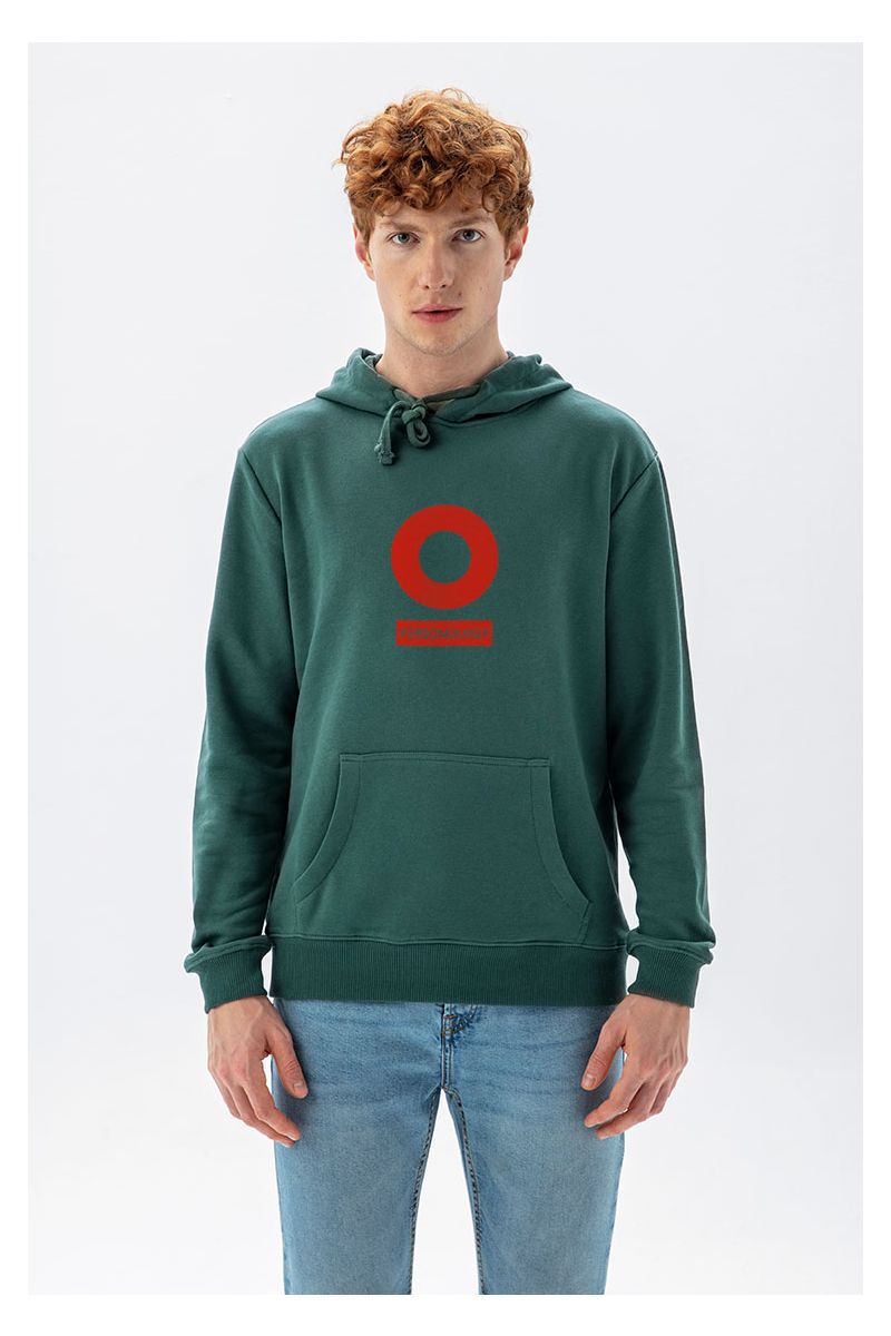 Green Premium Cotton Personology Design Pullover Hoodie