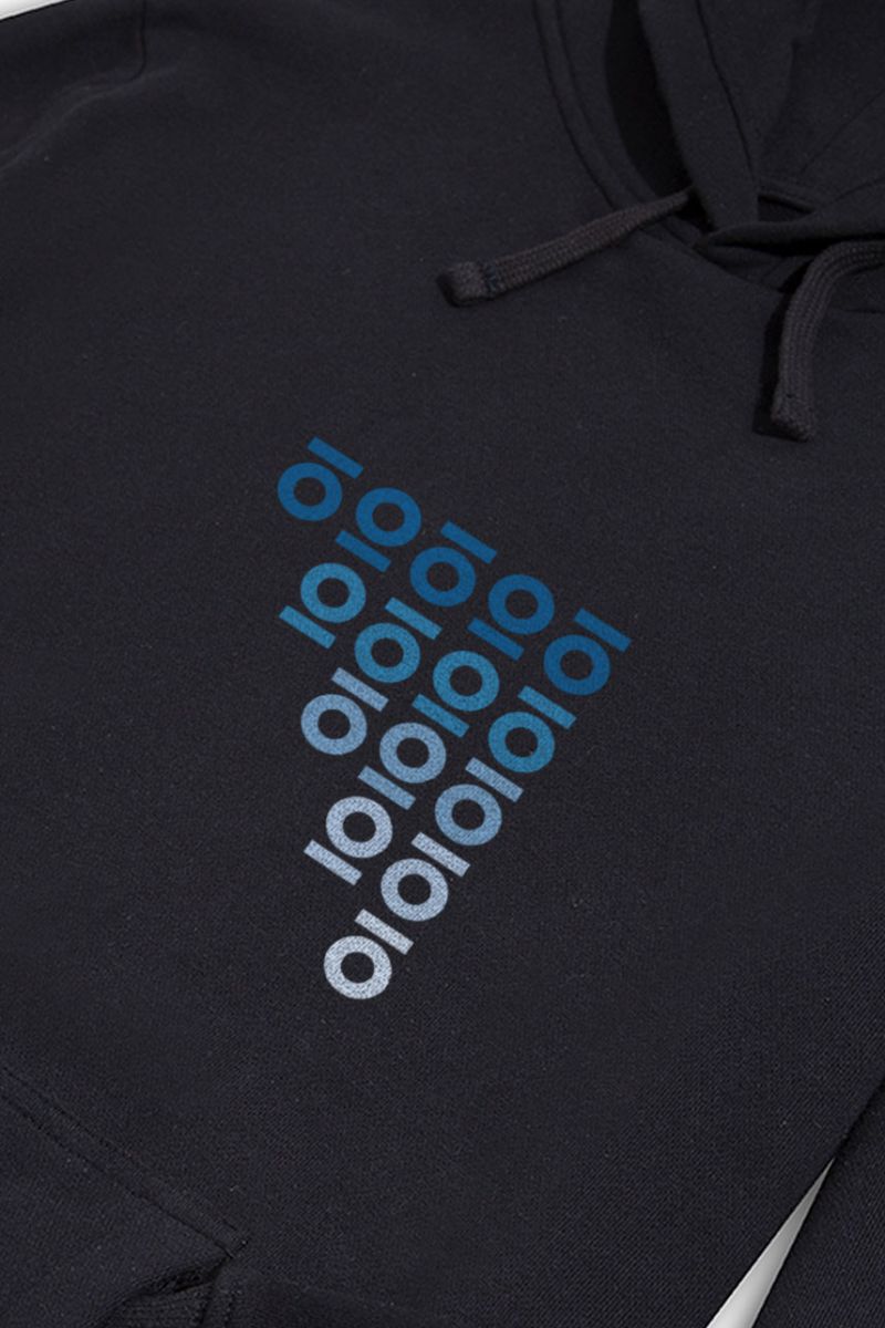 Black Premium Cotton Personology Design Pullover Hoodie