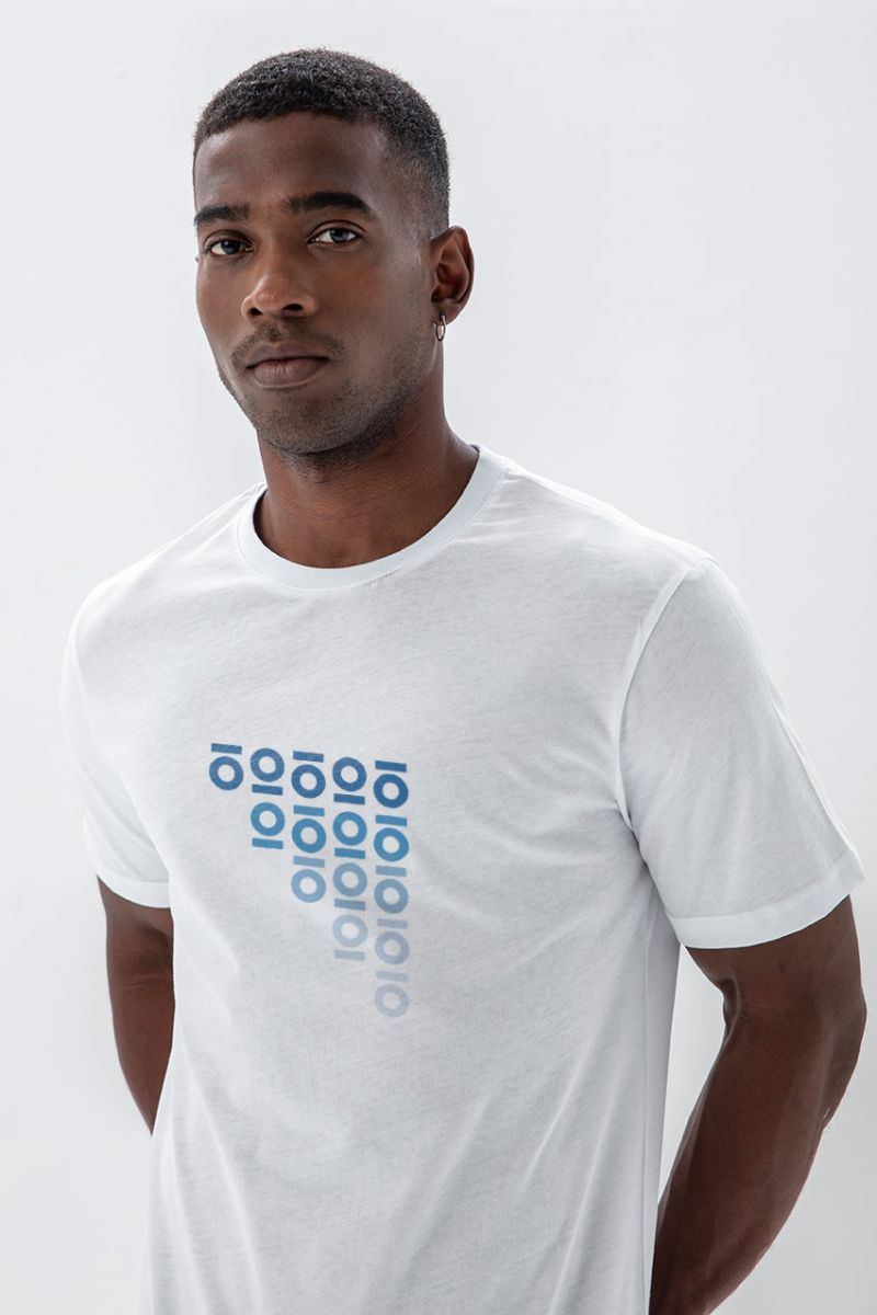 White Soft Fabric Personology Design Short Sleeve Tee