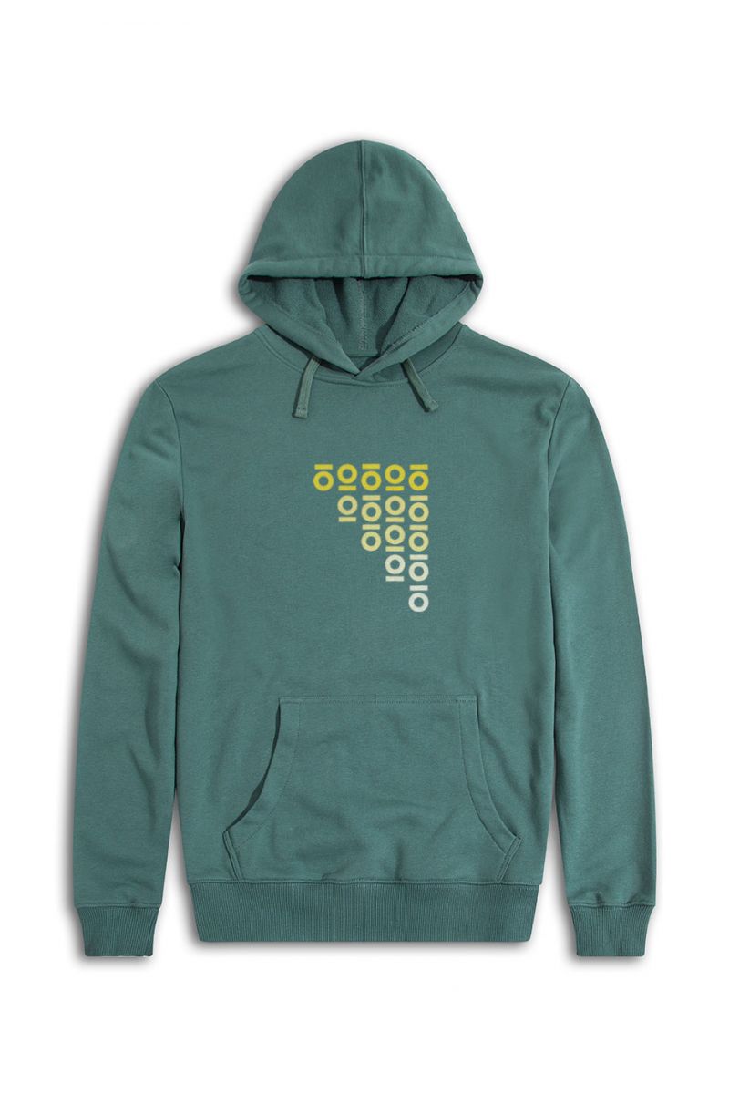 Green Premium Cotton Personology Design Pullover Hoodie