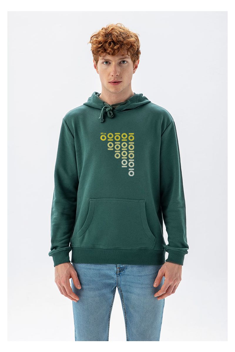 Green Premium Cotton Personology Design Pullover Hoodie