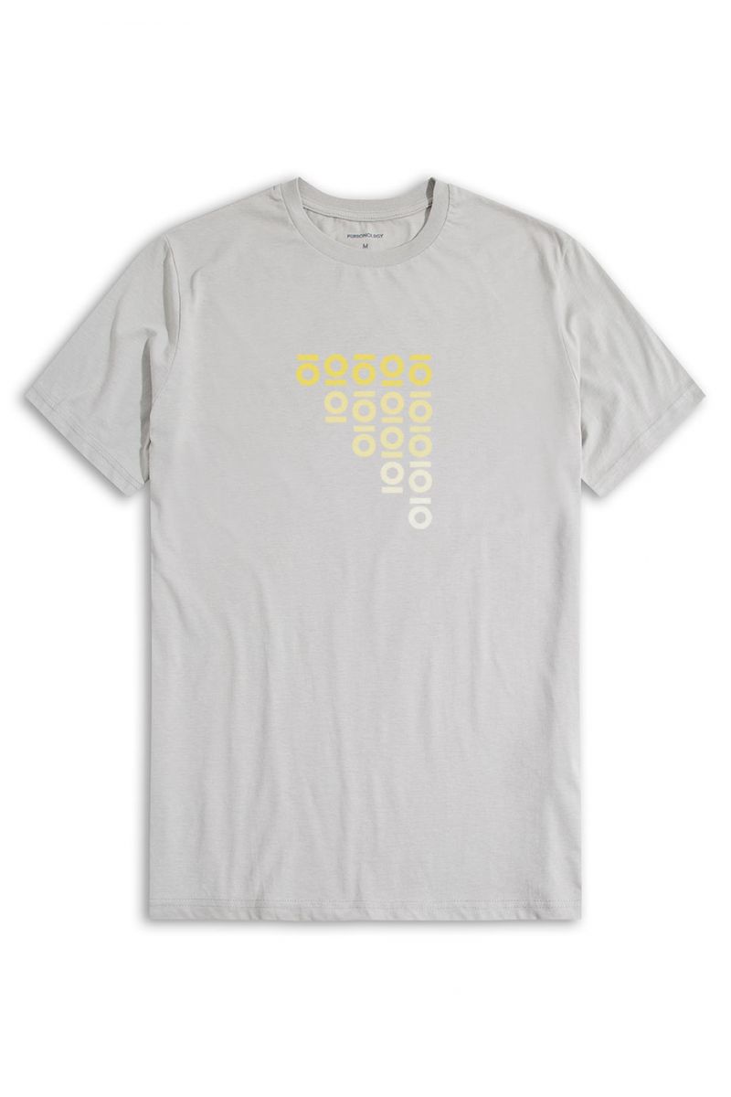 Grey Soft Fabric Personology Design Short Sleeve Tee
